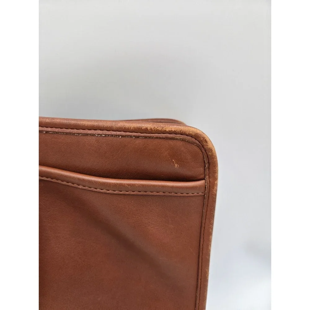 Vintage Coach Embassy Briefcase 5090‎ British Tan Leather Messenger Bag USA Made